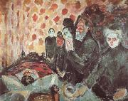 Edvard Munch Funeral oil painting